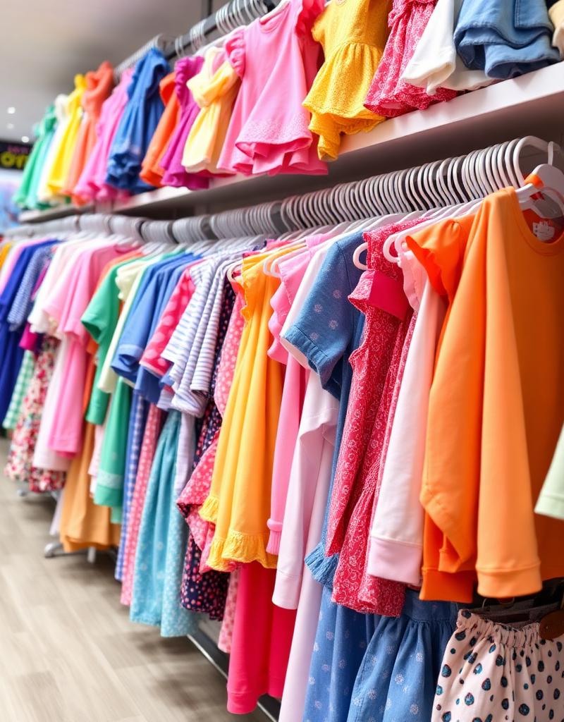 Moda infantil colorida